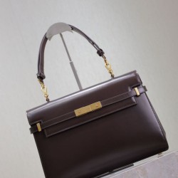 Replica di lusso Borsa a tracolla YSL Saint Laurent Manhattan Borgogna Imitazioni Cloni Borsa a tracolla YSL Saint Laurent Manhattan Borgogna firmate
