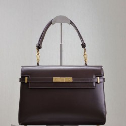 Cloni Borsa a tracolla YSL Saint Laurent Manhattan Borgogna firmate