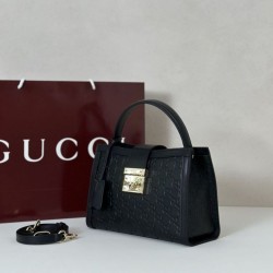 Borse Replica Gucci Padlock Small con manico superiore 838991 Nero