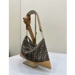 Borse Replica a tracolla Hobo Fendi Fendigraphy Caffè