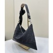 Borsa a tracolla Hobo Fendi Fendigraphy Nero