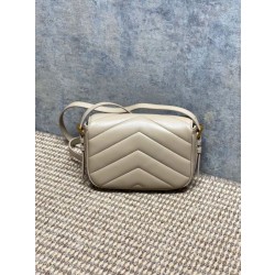 Borse Replica a tracolla mini Loulou YSL Saint Laurent Beige