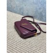 Borsa a tracolla mini Loulou YSL Saint Laurent Bordeaux