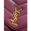 Borsa a tracolla mini Loulou YSL Saint Laurent Bordeaux