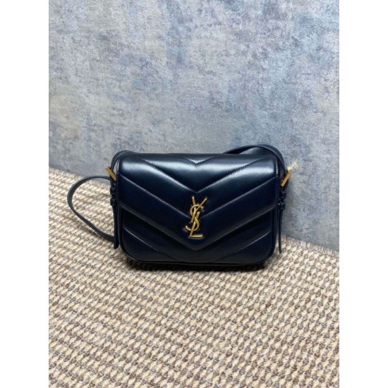 Borse Replica fedele mini Loulou YSL Saint Laurent Nero