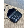Borse Replica fedele mini Loulou YSL Saint Laurent Nero