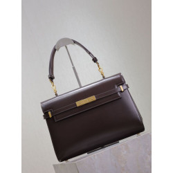 Borsa a tracolla YSL Saint Laurent Manhattan Borgogna