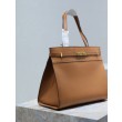 Borsa shopper YSL Saint Laurent Manhattan Nano marrone