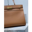 Borsa shopper YSL Saint Laurent Manhattan Nano marrone