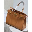 Borsa shopper YSL Saint Laurent Manhattan Nano marrone