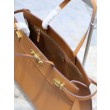 Borsa shopper YSL Saint Laurent Manhattan Nano marrone