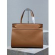 Borsa shopper YSL Saint Laurent Manhattan Nano marrone