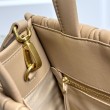 Borsa tote Miu Miu in pelle nappa trapuntata marrone