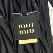 Borsa tote Miu Miu in pelle nappa trapuntata nera