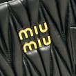 Borsa tote Miu Miu in pelle nappa trapuntata nera