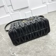 Borsa tote Miu Miu in pelle nappa trapuntata nera