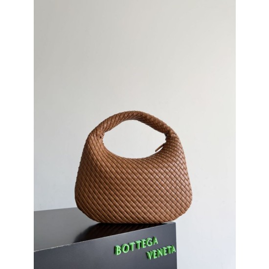 Borse Imitazioni Hobo Veneta piccola/media di Bottega Veneta Marrone