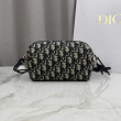 Pochette Borse Dior Bow Dior jacquard Oblique con motivo blu Pochette Borse Dior Bow Dior jacquard Oblique con motivo blu
