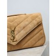 YSL Saint Laurent LouLou Medium in camoscio trapuntato marrone