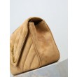 YSL Saint Laurent LouLou Medium in camoscio trapuntato marrone