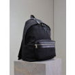 Zaino YSL Saint Laurent City tela con finiture pelle nero