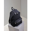 Zaino YSL Saint Laurent City tela con finiture pelle nero
