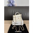 Borse Replica Chanel Classic Vanity con catena A96186 bianca