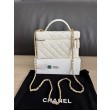 Borse Replica Chanel Classic Vanity con catena A96186 bianca