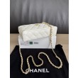 Borse Replica Chanel Classic Vanity con catena A96186 bianca