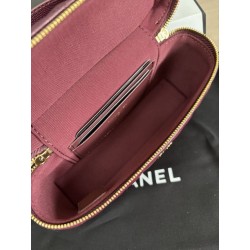 Replica Perfetta Chanel Classic Vanity con catena A96186 Borgogna