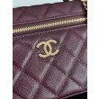 Replica Perfetta Chanel Classic Vanity con catena A96186 Borgogna