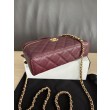 Replica Perfetta Chanel Classic Vanity con catena A96186 Borgogna