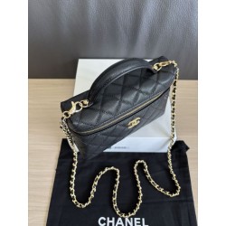 Borse Imitazioni Chanel Classic Vanity con catena A96186 Nero