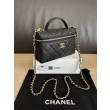 Borse Imitazioni Chanel Classic Vanity con catena A96186 Nero
