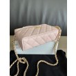 Borsa Chanel Classic Vanity con catena A96186 Rosa