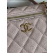 Borsa Chanel Classic Vanity con catena A96186 Rosa
