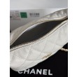 Borse hobo Chanel 25A Caviar Lunch Box Bianco