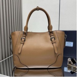 Replica di lusso Borse tote grande Prada 1BG602 Marrone Imitazioni Cloni Borse Replica tote grande Prada 1BG602 Marrone firmate