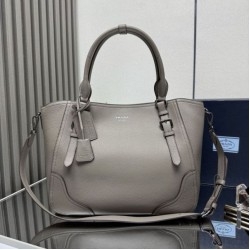 Cloni Borsa tote grande Prada 1BG602 Grigia firmate