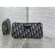 Cloni Pochette Dior Oblique Bow con catena Blu firmate