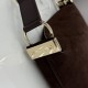 Replica di lusso Borsa a tracolla Media Dior Diorly pelle scamosciata cioccolato Imitazioni Cloni Borsa a tracolla Media Dior Diorly pelle scamosciata cioccolato firmate