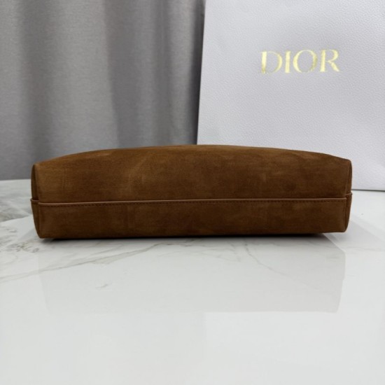 Cloni Borsa a tracolla Media Dior Diorly pelle scamosciata Marrone firmate