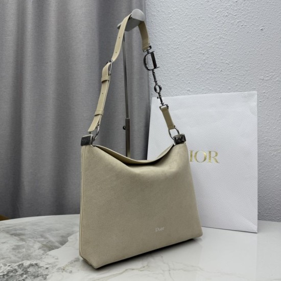 Cloni Borsa a tracolla Media Dior Diorly pelle scamosciata Albicocca firmate