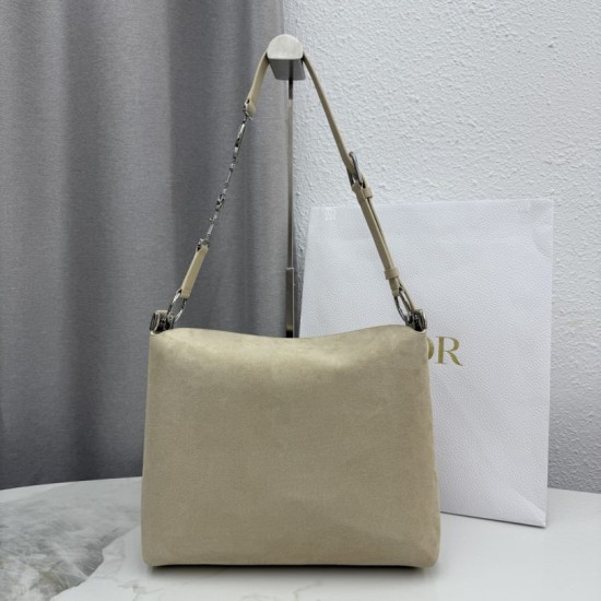 Cloni Borsa a tracolla Media Dior Diorly pelle scamosciata Albicocca firmate