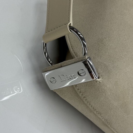 Cloni Borsa a tracolla Media Dior Diorly pelle scamosciata Albicocca firmate