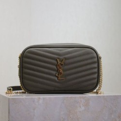Cloni Borsa a tracolla Trapuntato Lou Mini YSL Saint Laurent Verde firmate