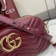 Replica di lusso Borsa a tracolla Piccola Gucci 855273 GG Marmont Rossa Imitazioni Cloni Borsa a tracolla Piccola Gucci 855273 GG Marmont Rossa firmate