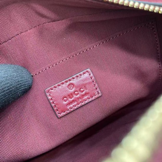 Replica di lusso Borsa a tracolla Piccola Gucci 855273 GG Marmont Rossa Imitazioni Cloni Borsa a tracolla Piccola Gucci 855273 GG Marmont Rossa firmate