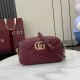 Replica di lusso Borsa a tracolla Piccola Gucci 855273 GG Marmont Rossa Imitazioni Cloni Borsa a tracolla Piccola Gucci 855273 GG Marmont Rossa firmate