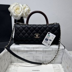 Cloni Borse Chanel 26P piccola con manico Coco AS6091 nera firmate